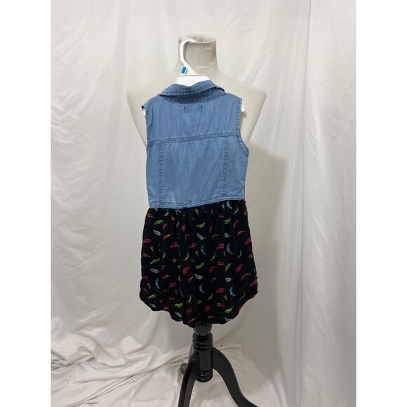 Coogi Girl's Jumper Blue and Black One-Piece Feathers Kids Size 5 - Picture 6 of 7